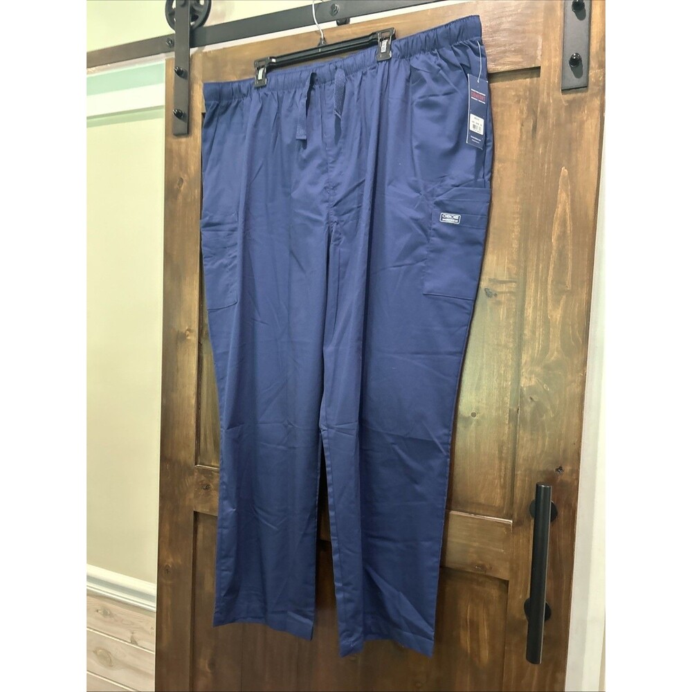 E54 Cherokee Men's Scrubs Bottoms Men's 4243 Blend Workwear Blue Stretch 3XL
